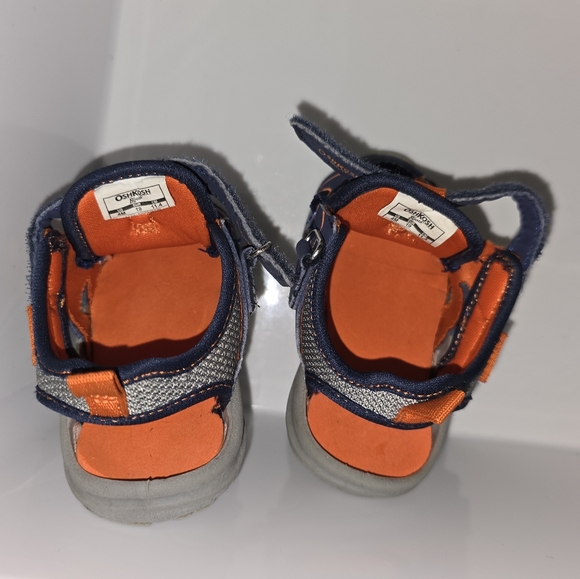 OshKosh: Baby Boy's Martin Sandal, Size: 4, Navy & Orange, Excellent condition - Picture 15 of 16